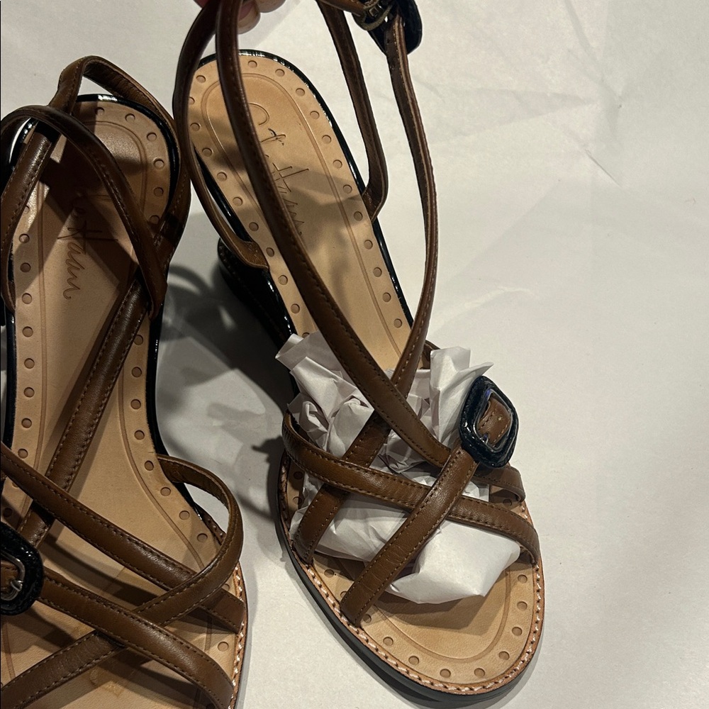 Cole Haan Brown Strappy Sandals